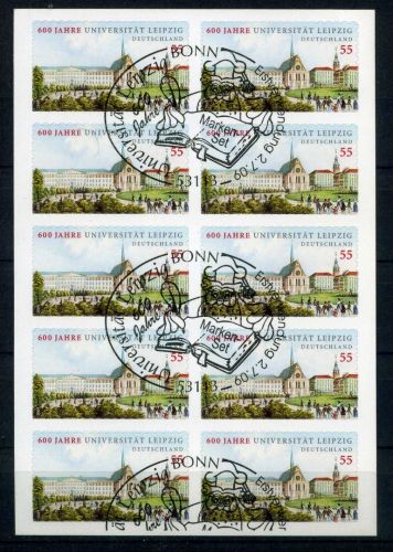 Bund Folienblatt 4 2747 Bonn Ersttagssonderstempel #HK624