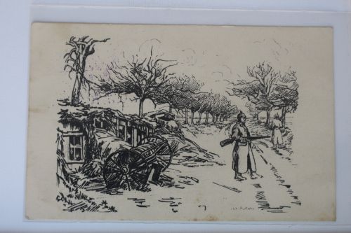 AK Deutschland Feldpostkarte Gutjahr-Serie B Nr. IV gebraucht #PK702