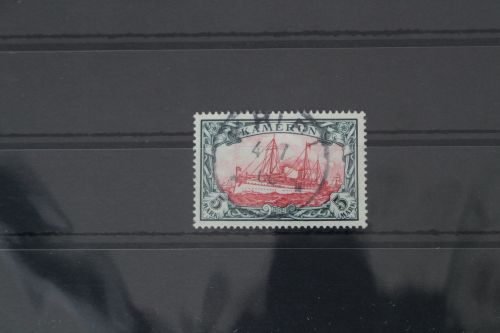 Deutsche Kolonien Kamerun 19 gestempelt Stempel Kribi #WC443