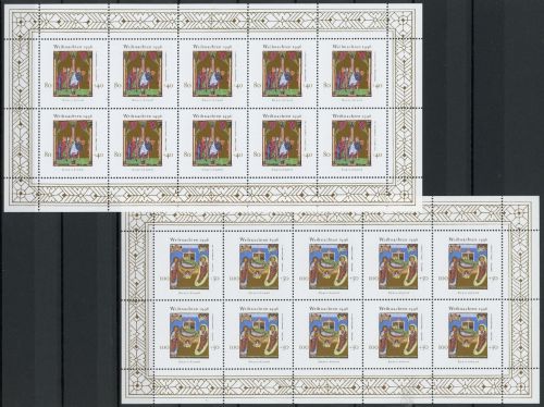 Bund Zehnerbogen 1891-1892 postfrisch Weihnachten #HK685