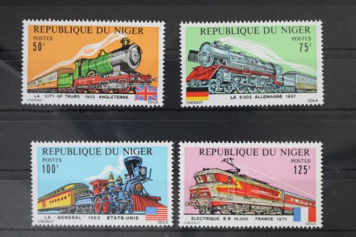 Niger 460-463 postfrisch Eisenbahn Lokomotive #WF202