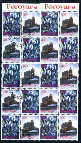 Färöer H-Blatt 10 289-290 Kirchen postfrisch + gestempelt #JJ666