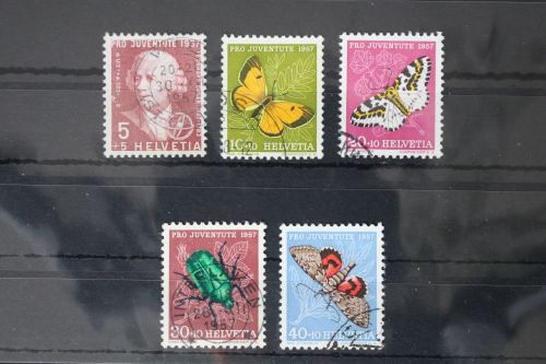 Schweiz 648-652 gestempelt