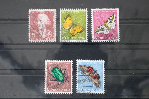 Schweiz 648-652 gestempelt