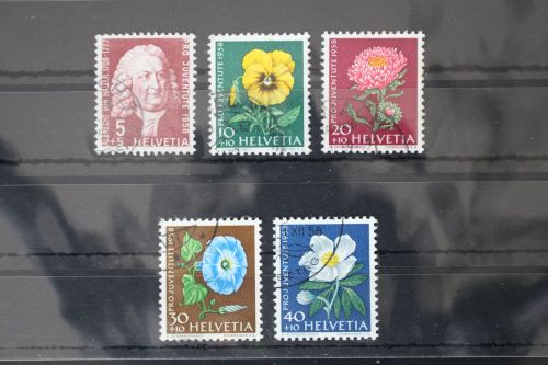 Schweiz 663-667 gestempelt