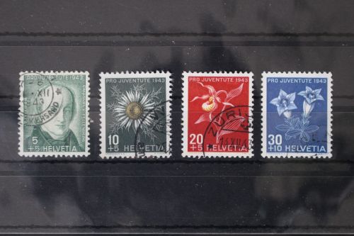 Schweiz 424-427 gestempelt