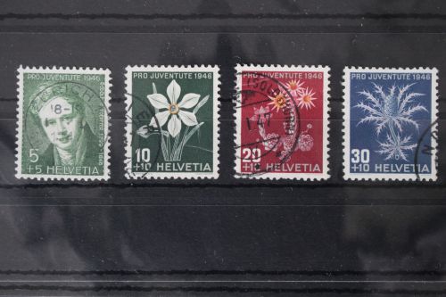 Schweiz 475-478 gestempelt