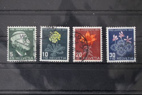 Schweiz 488-491 gestempelt