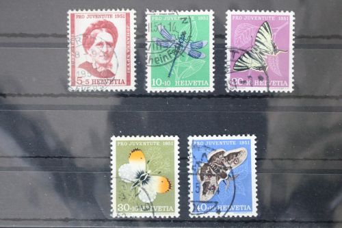Schweiz 561-565 gestempelt