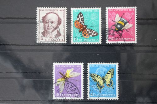 Schweiz 602-606 gestempelt