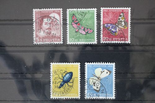 Schweiz 632-636 gestempelt