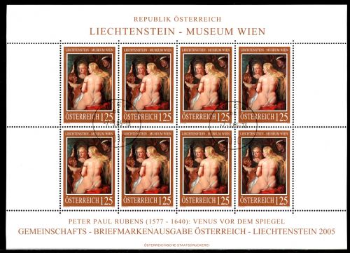 Liechtenstein Kleinbogen 1374 gestempelt Kunst #IV210