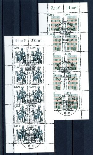 Bund Zehnerbögen 2306-2307 gestempelt