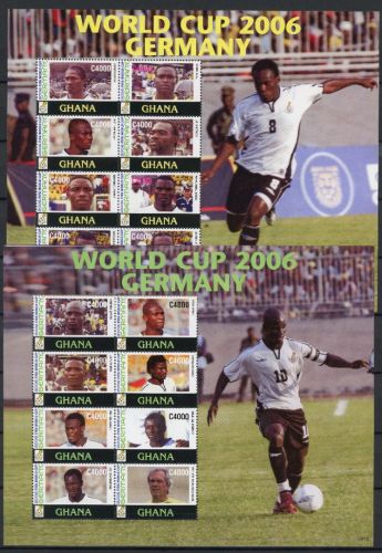 Ghana KB Satz mit 3839-3854 postfrisch Fußball WM 2006 #JW916
