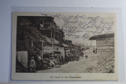 AK Frankreich Ein Lager in der Champagne. Feldpost 1916 gebraucht #PK968