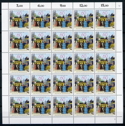 Bund 25er Bogen 1112 postfrisch Formnummer 1 #KA116