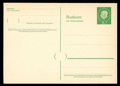 Bund Ganzsache P 39 ungebraucht #JO937