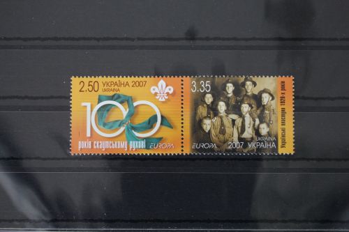 Ukraine 856-857 postfrisch Europa Pfadfinder #WK969