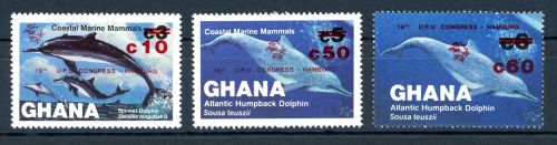 Ghana 1039-41 postfrisch Delfine #HK794