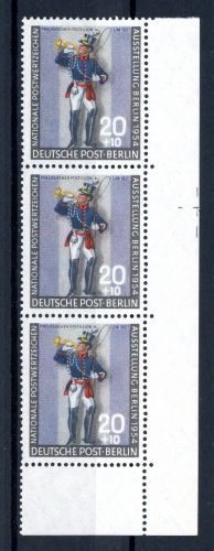 Berlin senkr. 3er Streifen 120 a Eckrand ur postfrisch #JO975
