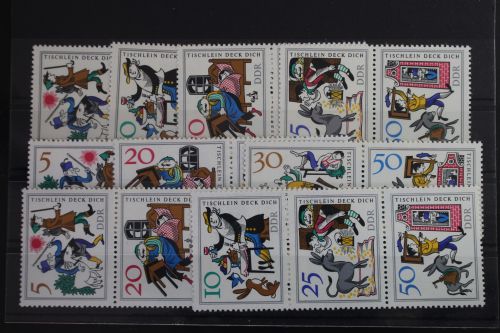 DDR W Zd 174 - W Zd 176 und S Zd 76 - S Zd 81 postfrisch #WP700