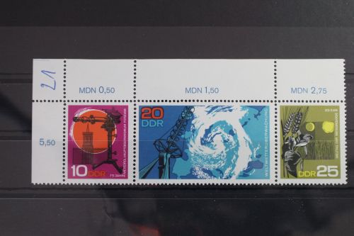 DDR 1343-1345 postfrisch Dreierstreifen #WP730