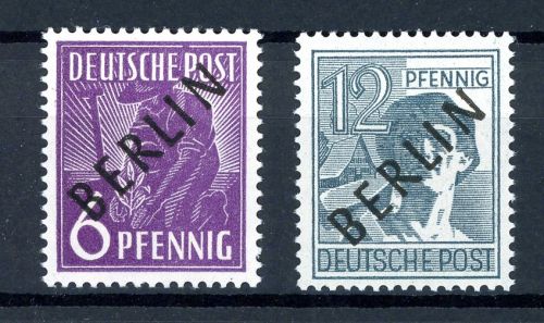 Berlin 2 x + 5 x postfrisch geprüft Schlegel #JP010