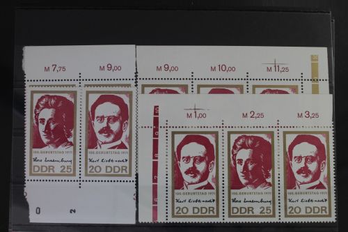 DDR W Zd244 - W Zd247 postfrisch Zusammendrucke #WQ071