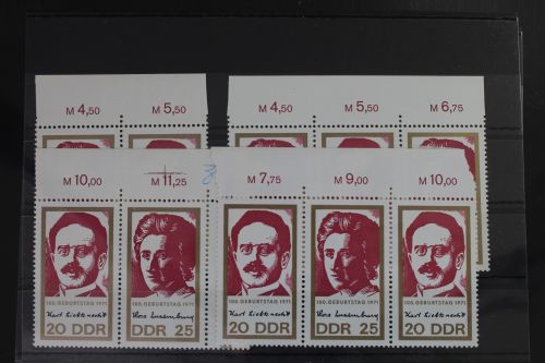 DDR W Zd244 - W Zd247 postfrisch Zusammendrucke #WQ073