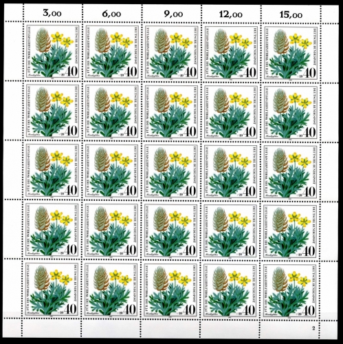 Bund 25er Bogen 1059 postfrisch Formnummer 2 #KA129