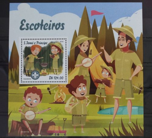 São Tomé und Príncipe Briefmarke Souvenir Blatt aus 2019 postfrisch #WQ666