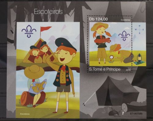 São Tomé und Príncipe Briefmarke Souvenir Blatt aus 2019 postfrisch