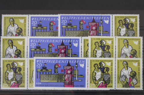 DDR W Zd204 - W Zd209 postfrisch Zusammendrucke #WR945