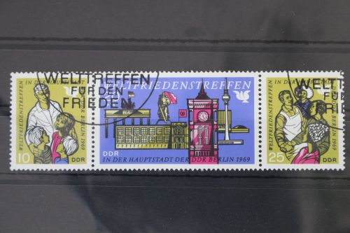 DDR 1478-1480 gestempelt Dreierstreifen #WR959