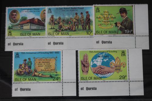 Großbritannien Isle of Man 203-207 postfrisch Pfadfinder #WS168