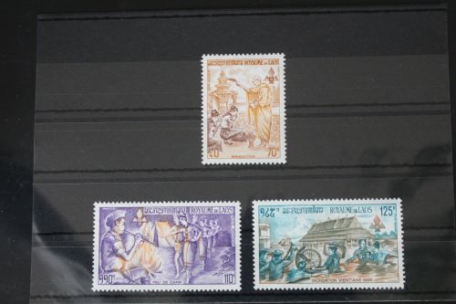 Laos 365-367 postfrisch Pfadfinder #WS238
