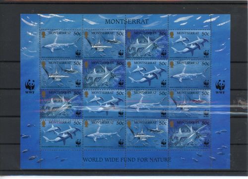 Montserrat ZD Bogen 1109-12 postfrisch Fische #IN004