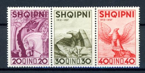 Albanien 3er Streifen 261-263 postfrisch #JP115