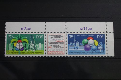 DDR 2345 - 2346 postfrisch Dreierstreifen #WQ284