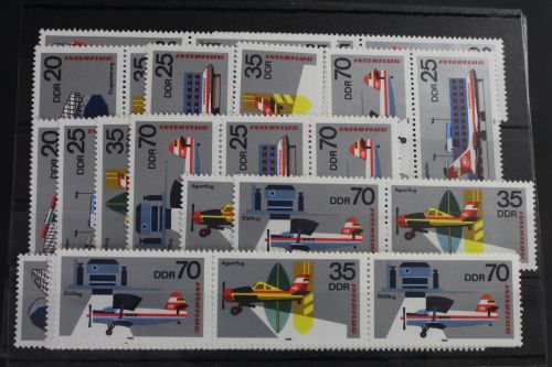 DDR W Zd445 - W Zd452 und S Zd202 - S Zd209 postfrisch Zusammendrucke #WQ376