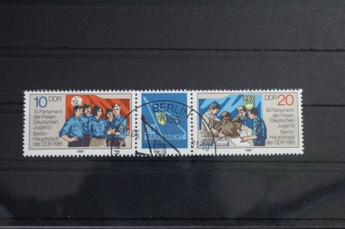 DDR 2609 - 2610 gestempelt Dreierstreifen #WQ464
