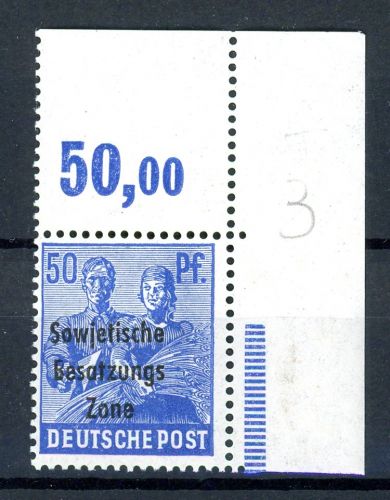 SBZ-allgemeine Ausgaben 194 Eckrand P dgz postfrisch #JP148
