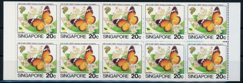 Singapur MH 12 postfrisch Schmetterling #JP177