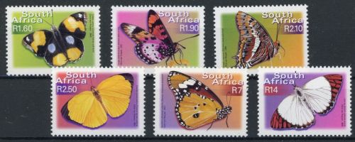 Südafrika 1369-1374 postfrisch Schmetterlinge #GL704