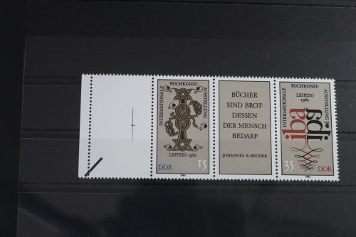 DDR 2697 - 2698 postfrisch Dreierstreifen #WR043