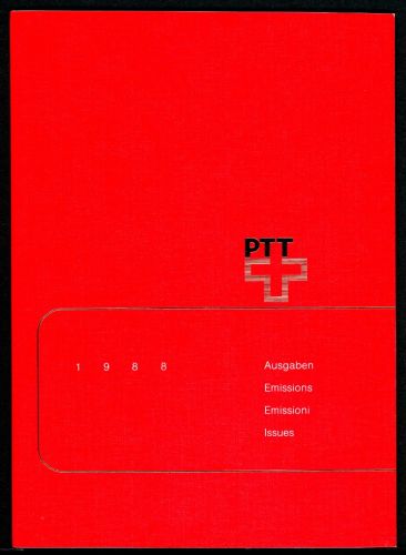 Schweiz Jahresmappe 1988 gestempelt #HC260