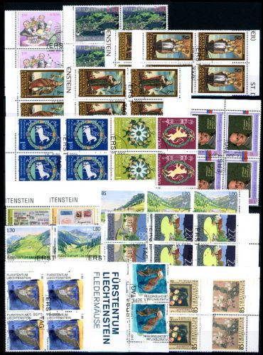 Liechtenstein Jahrgang 2005 1368-1399 gestempelt 4er Blöcke #JW937