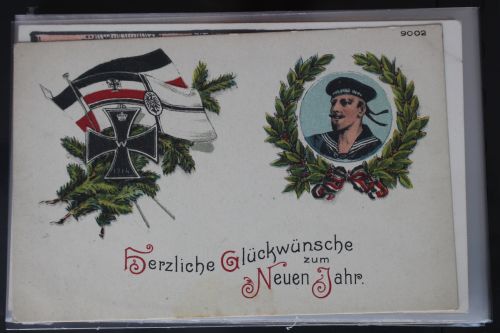 AK Deutschland Grußkarte (Marine) ungebraucht #PL075