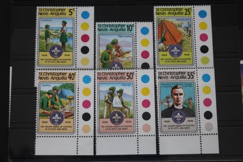 St. Christopher-Nevis-Anguilla 365-370 postfrisch Pfadfinder #WP362