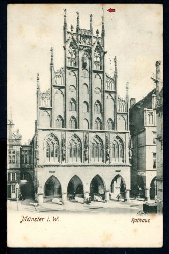 AK Münster/ Westfalen Rathaus 1905 gebraucht #HC062